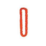 ORANGE POLY LEIS - LARGE