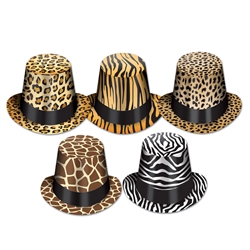 Animal Pattern Top Hats