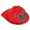 RED PLASTIC FIRE CHIEF HAT