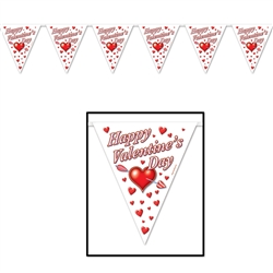 HAPPY VALENTINES DAY PENNANT BANNER