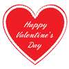 HAPPY VALENTINES DAY FOIL HEART CUTOUT