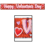 VALENTINE METALLIC BANNER