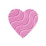 EMBOSSED PINK HEART CUTOUT - 4 inches