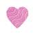 EMBOSSED PINK FOIL HEART CUTOUTS