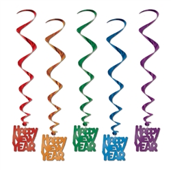 Assorted "Happy New Year" Party Swirls