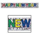 METALLIC HAPPY NEW YEAR BANNER