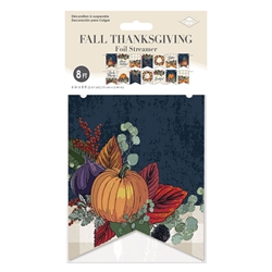 Fall Thanksgiving Foil Streamer Banner