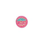 BIRTHDAY GIRL SATIN BUTTON