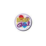 FLASHING BIRTHDAY GIRL BUTTON