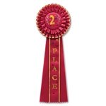 2nd Place Deluxe Party Rosettes