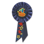 #1 DAD ROSETTE RIBBON