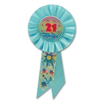 21 & TERRIFIC ROSETTE AWARD RIBBON