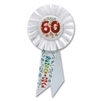 60 & SENSATIONAL ROSETTE AWARD RIBBON