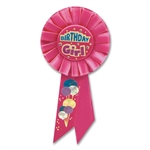 BDAY GIRL ROSETTE AWARD RIBBON