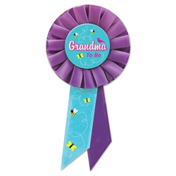 Grandma To Be Rosette Ribbon