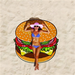 Burger Gigantic Beach Blanket