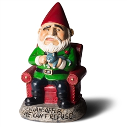 An Offer He Can't Refuse Garden Gnome