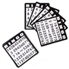 Black Bingo Cards - 18 Pack