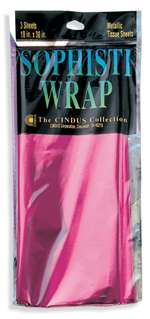 CERISE GLEAM 'N WRAP METALLIC SHEETS