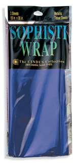 BLUE GLEAM 'N WRAP METALLIC SHEETS