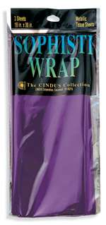 PURPLE GLEAM 'N WRAP METALLIC SHEETS