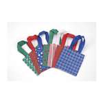 CLOTH CHRISTMAS TOTE 6  - ASSORTED