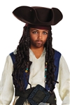 JACK SPARROW CHILD'S HAT WITH BRAIDS