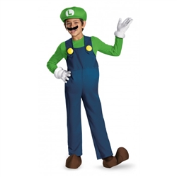 Luigi Super Mario Brothers Child Med. 7-8 Costume