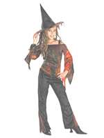 TYE DYE WITCH KIDS COSTUME (7-8)