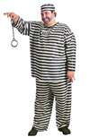 JAILBIRD ADULT COSTUME - PLUS SIZE