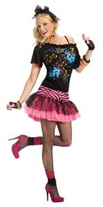 80'S POP PARTY WOMEN'S COSTUME - SMALL/MEDIUM