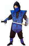 BLUE NINJA CHILD'S COSTUME - MEDIUM