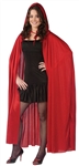 Red Hooded Cape - 68 inches