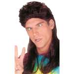 SUPER MULLET WIG - BROWN