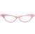 50'S GLASSES PINK/CLEAR