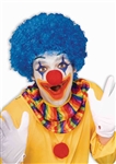 Clown Afro Wig - Blue