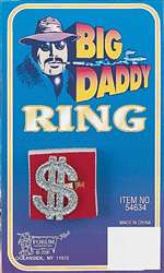 PIMP / GANGSTER / BIG DADDY DOLLAR SIGN RING