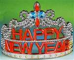 HAPPY NEW YEAR SILVER JEWEL TIARA