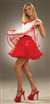 CRINOLINE SKIRT LINER - ADULT - RED