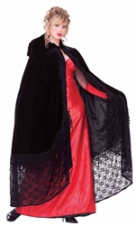 Victorian Cape with Black Lace