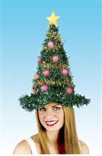 LITE UP CHRISTMAS TREE HAT