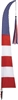 US Flag Sail Banner with Tassel - 6 Feet