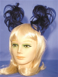 Anime Hairpiece Blue/Black