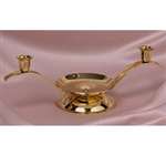 GOLD TRI CANDLEHOLDER