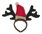 REINDEER ANTLERS WITH SANTA HAT