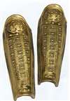 GOLD ARMOR LEG GUARDS - HEAVY DUTY PLASTIC