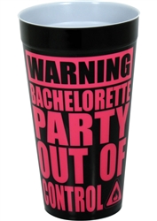 Warning Bachelorette Plastic Cup