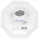 Pearl Lacetagon 14 oz Bowls