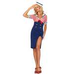 DECKHAND DIVA COSTUME - EXTRA LARGE