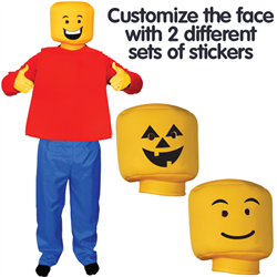 Mr. Block Head Kids Costume - Medium